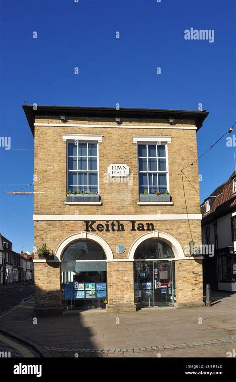 Old Town Hall In High Street Ware Hertfordshire England Uk Stock