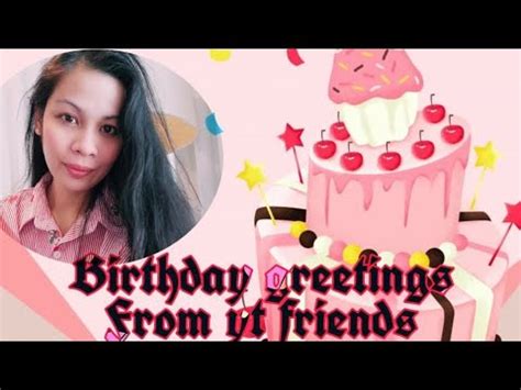 Birthday Greetings From Yt Friends Youtube