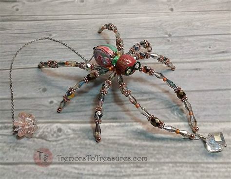 Colorful Sun Catching Spider Beaded Christmas Spider Good Etsy