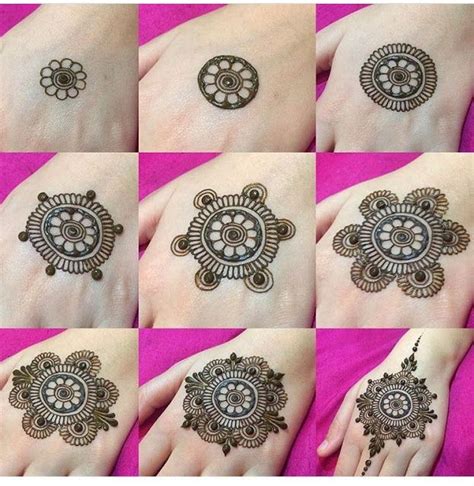 20 Step by Step Mehndi Designs for Beginners | Simple henna tattoo ...