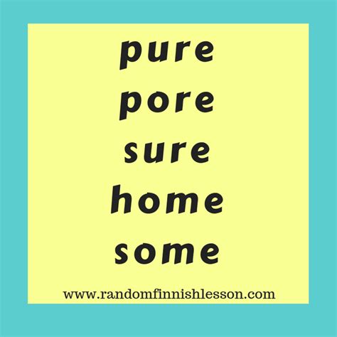 Words that are both Finnish and English - Random Finnish Lesson - a ...