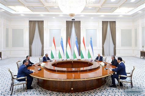 President Shavkat Mirziyoyev Receives Tajikistans Prime Minister