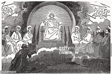 Throne Of God Woodcut Published 1837 High-Res Vector Graphic - Getty Images