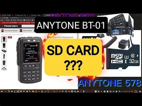 ANYTONE BT 01 SD CARD OPTION YouTube