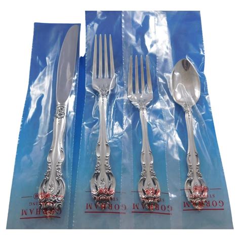 La Scala By Gorham Sterling Silver Dinner Size Flatware Service Set 40 Pcs New For Sale At 1stdibs