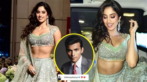 Janhvi Kapoor Stuns In Pastel Green Lehenga With Embellished Choli Rumoured Boyfriend Shikhar