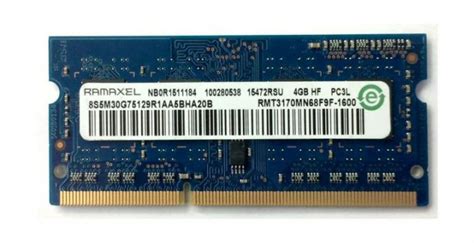 Ramaxel So Dimm Ddr L Gb Mhz