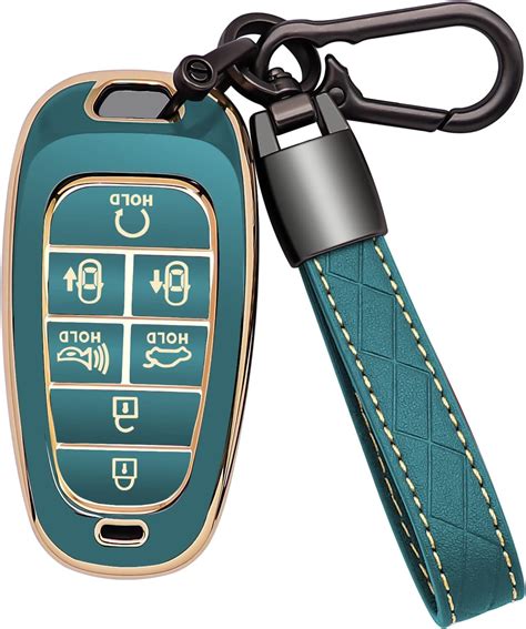 Amazon Kespevn For Hyundai Key Fob Cover 7 Button With Leather