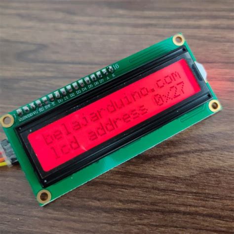 Jual LCD 1602 16x2 I2C Warna Merah Soft Red Spesial Edition For Arduino