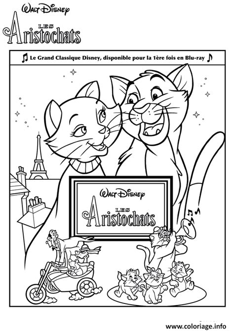 Coloriage Le Grand Classique Disney Les Aristochats JeColorie