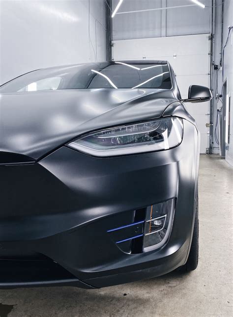 Tesla Model X Stealth PPF Dechrome Custom Wrap Aegis Paint Shield