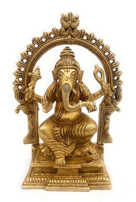 Buy Bhunes Brass Ganesha Idols | Ganesha Statues | Ganesh Idols | Idol ...