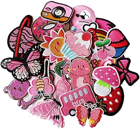 Amazon Pcs Cute Pink Girl Sew On Iron On Repair Patches For