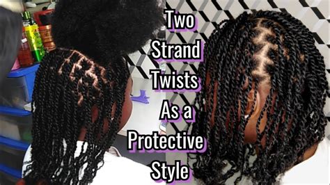 How To Do Mini Two Strand Twists On Natural Hair As A Protective Style No Added Hair Needed