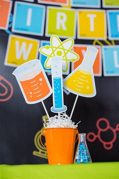 Science Party Centerpieces Science Lab Table Decorations Etsy In