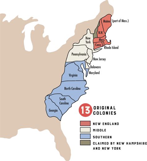 Map Of Northern Colonies - Aurie Shaylyn