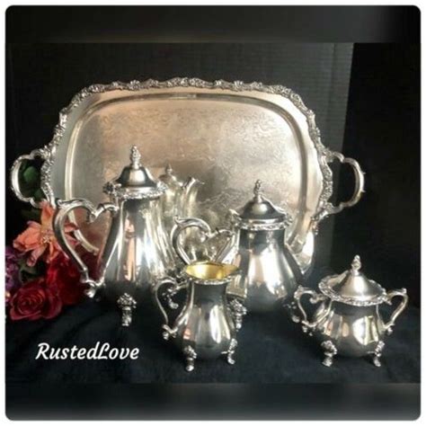 Vintage Tea Set Vintage Oneida Webster Wilcox Tea Set Silver