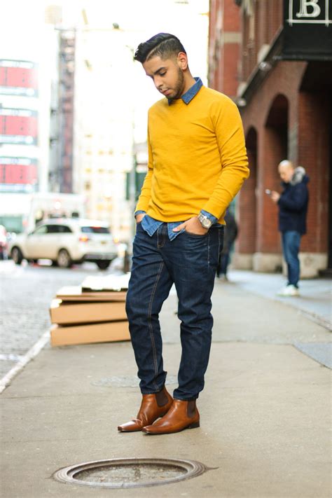 Spring Fashion Trends Mens 2017 Yellow Sweater Outfits Men Stylish Spring Outfit Mens Outfits