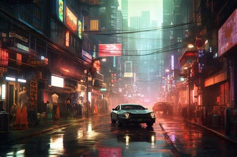 Premium AI Image | Cyberpunk city