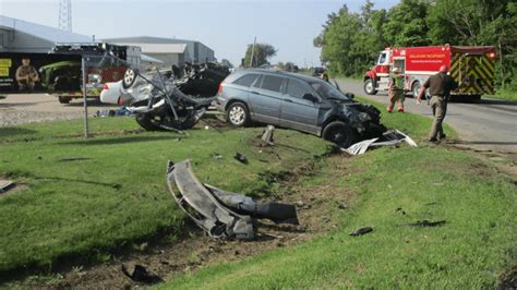 Crash flips SUV onto roof, kills driver