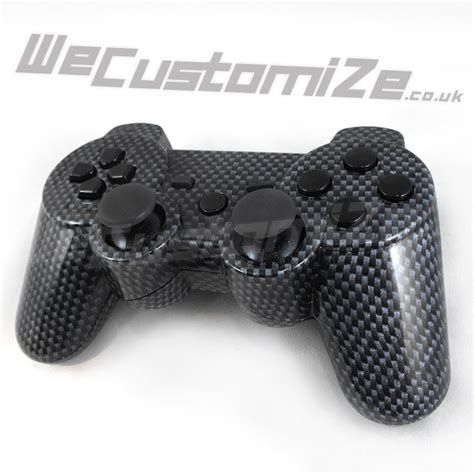 Carbon Fiber Hydro Dipped Shell With Glossy Black Buttons