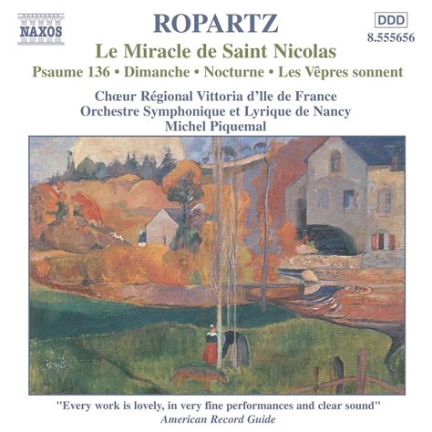 Ropartz Le Miracle De Saint Nicolas Psaume 136 Dimanche