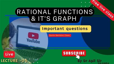 Rational Functions Its Domain And Range Ncert Hs 1st And 2nd B Sc