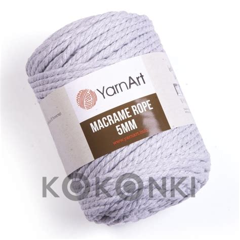 Sznurek Yarnart Macrame Rope Mm Jasny Szary Kokonki Motki Ombre