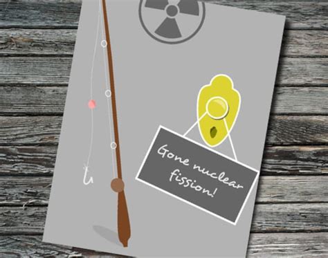 Retirement Science Card Gone Nuclear Fission Physics Chemistry