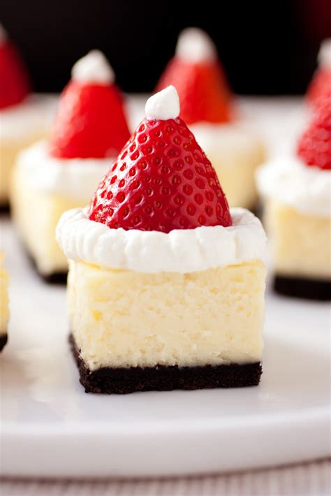 Santa Hat Cheesecake Bites By Cooking Classy The Food Explorer