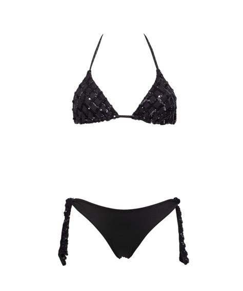 Muse Bikini Triangolo Paillettes Kinda 3D Swimwear