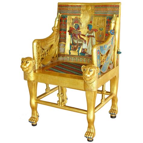 King Tut's gorgeously crafted 'Golden Throne' replica