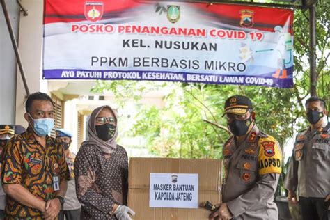 Tim Asistensi Ppkm Skala Mikro Polda Jawa Tengah Berkunjung Ke Posko