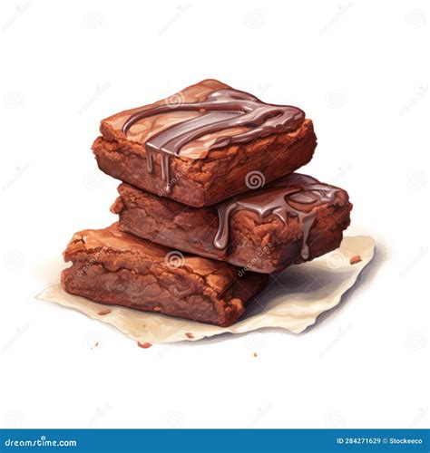 Semi-realistic Brownies Illustrations in Magali Villeneuve Style Stock ...