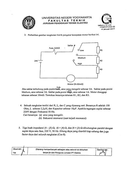Latihan Rangk Listrik Dasar Teknik Elektro Studocu