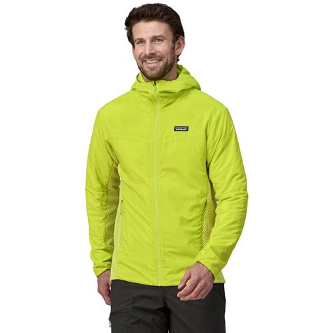 Patagonia Nano Air Light Hybrid Hoody Jacket Men Phosphorus Green