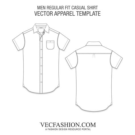 Button Down Shirt Vector At Collection Of Button Down