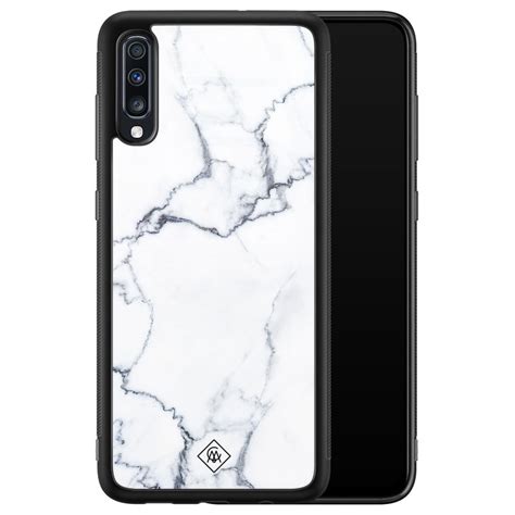 Casimoda Samsung Galaxy A50 Glazen Hardcase Marmer Grijs Casimoda Nl