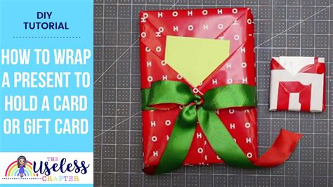 Diy Wrapping Present To Hold A Card Giftcard Tutorial Youtube