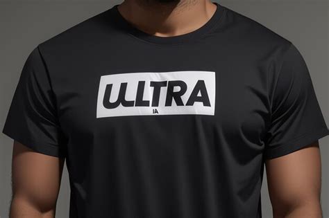 Premium Photo A Black Shirt With The Word Ultra An On It