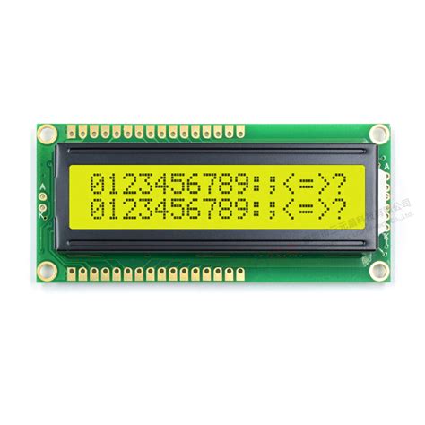 Monochrome Lcd Double Row Stn Yellow Green Bit Parallel