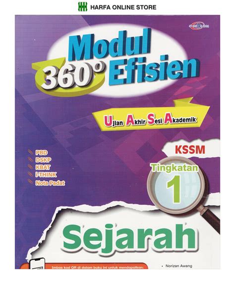 Buku Latihan Modul 360 Efisien Sejarah Uasa Tingkatan 1 Kssm Lazada