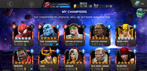 The Champion Rank Up — Marvel Contest Of Champions