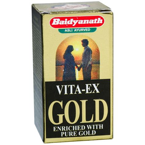 Buy Baidyanath Jhansi Vita Ex Gold Enriched With Pure Gold 20 Capsules