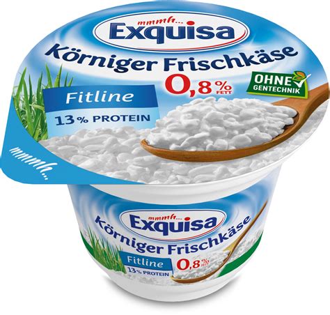 Exquisa körniger Frischkäse Fitline Natur