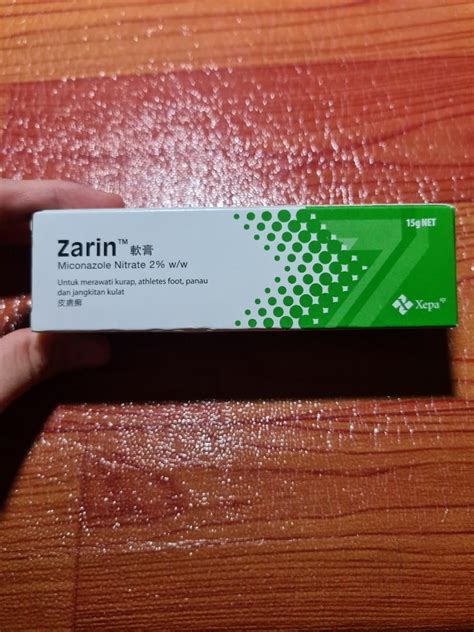 Zarin Cream Miconazole 2 Health And Nutrition Medical Supplies