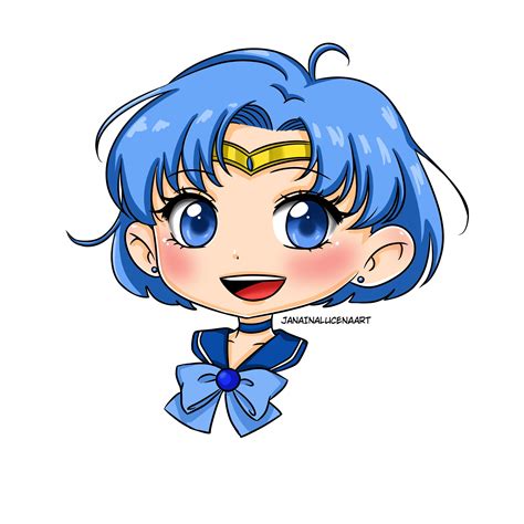 Artstation Sailor Mercury Chibi Fan Art