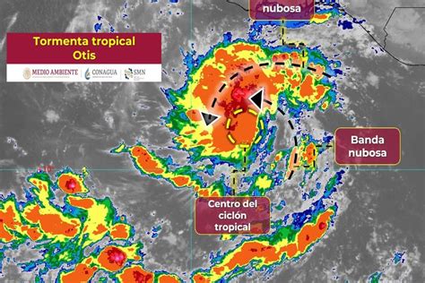 Tormenta tropical Otis puede convertirse en huracán provocará lluvias