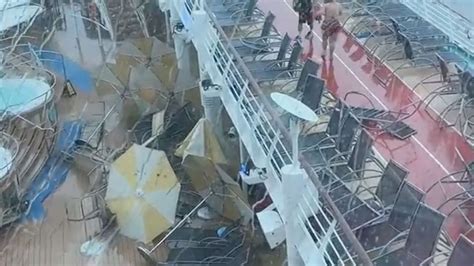 Royal Caribbean cruise ship passengers scramble as freak storm tosses ...