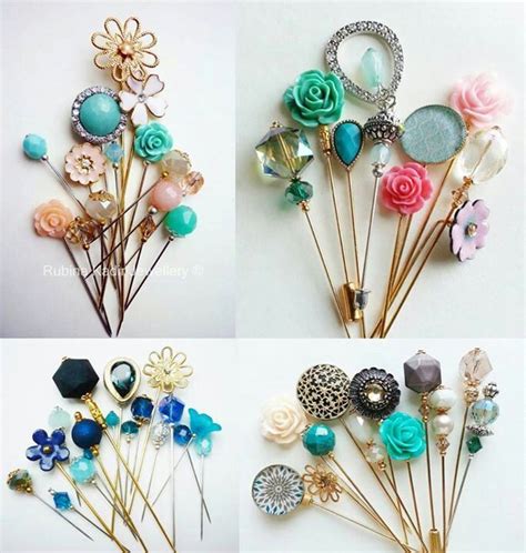 Hijab Pins Vintage Jewelry Crafts Stick Pins